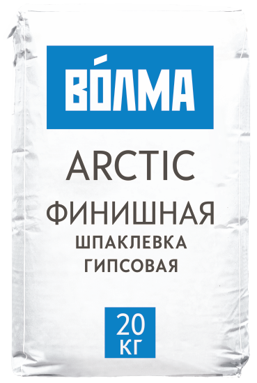 Волма Arctic шпаклевка гипсовая финишная белоснежная, 20 кг (63шт/под)